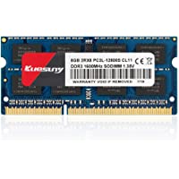 Kuesuny 8GB DDR3L 1600MHz PC3-12800 PC3L-12800S Unbuffered Non-ECC 1.35V-1.5V CL11 2Rx8 Dual Rank 204 Pin SODIMM…